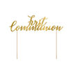 Picture of CAKE TOPPER FIRST COMMUNION GOLD 21CM